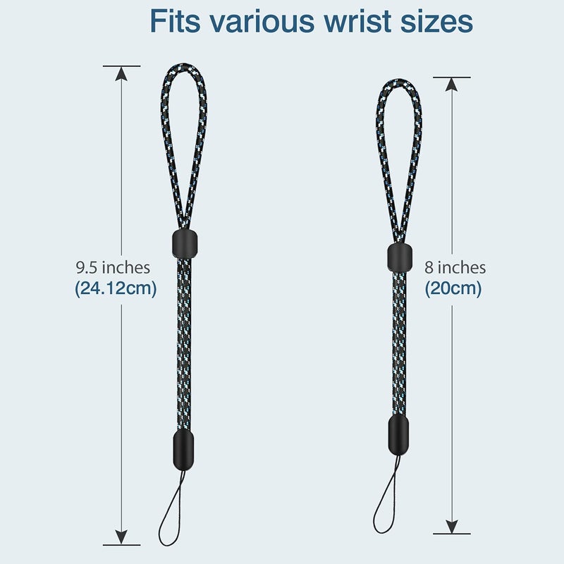 Hukado Hand Wrist Strap Lanyard  6 Pack 8inch Adjustable Nylon Wristlet Straps Keychain String for Cell Phone Case Holder  AirPods Pro 2 2022  Camera  Key  GoPro  USB Drive  Ski Glove (Multi-Color) - Image 5